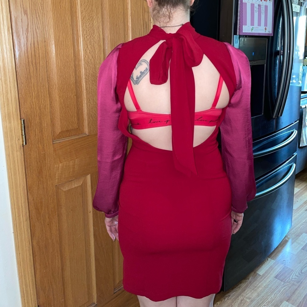 3Seasons Bishop Sleeved Beautiful Office Dress *make offers* - Picture 6 of 8
